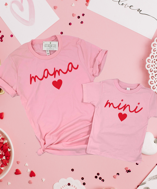 MAMA & Mini Matching Valentine Graphic Tees