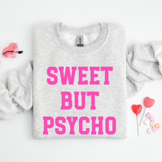 Sweet But Psycho Crewneck Oversized Sweatshirt